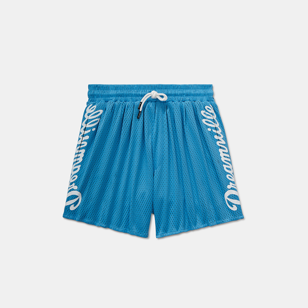 Dreamville Script Mesh Shorts Blue/White