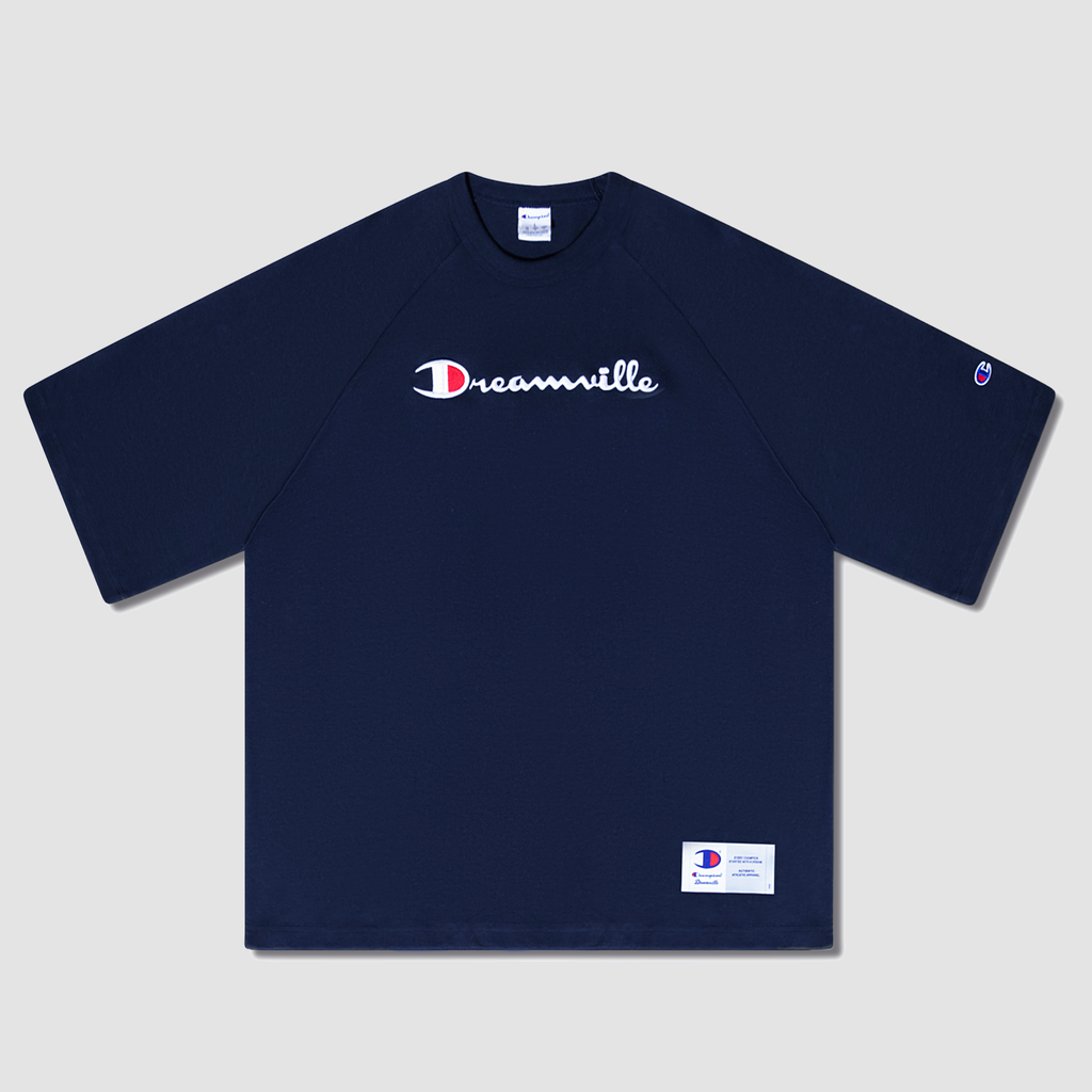 Champion X Dreamville Raglan Tee Navy Dreamville Official Store