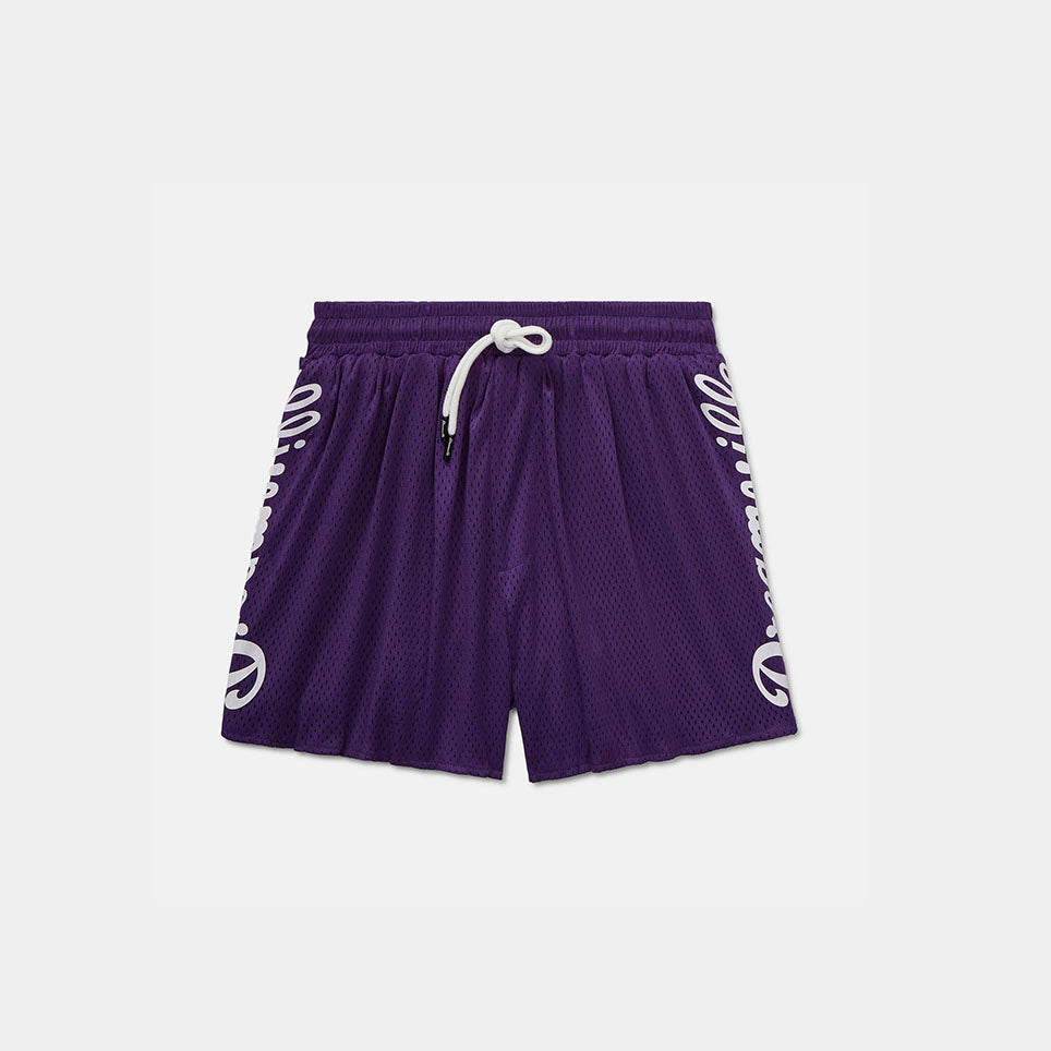 Dreamville Script Mesh Shorts Purple/White