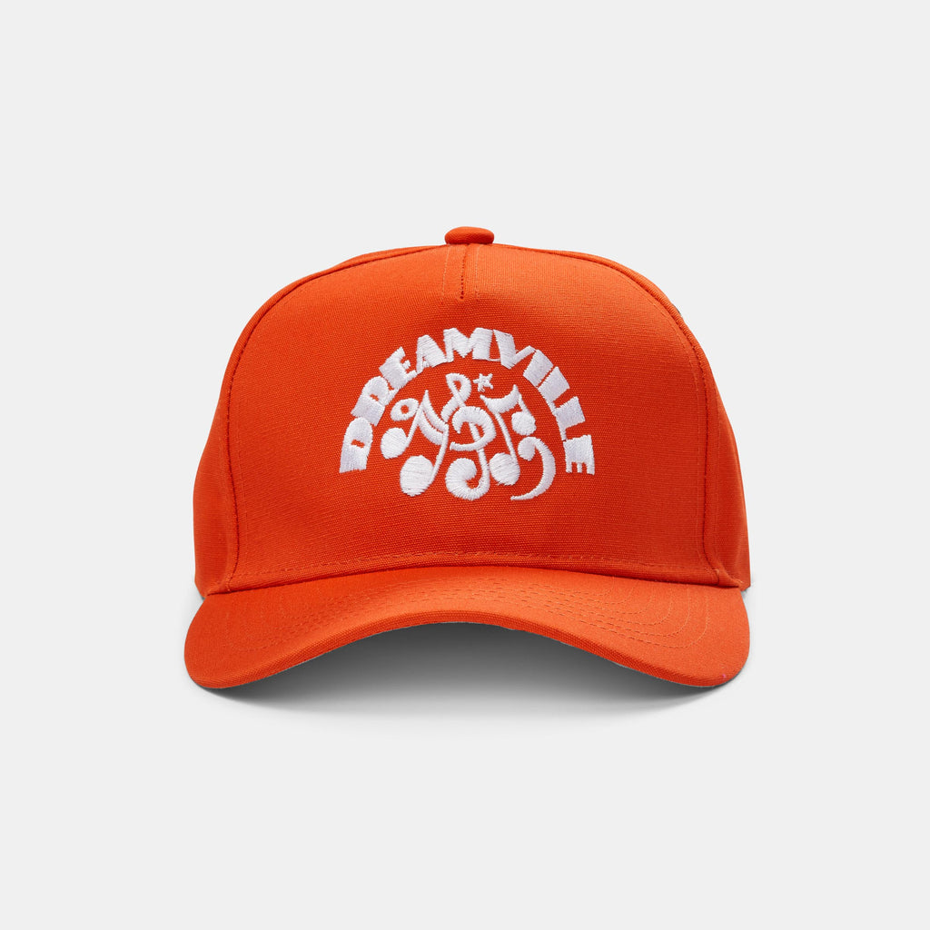 Music Note Logo Orange Hat