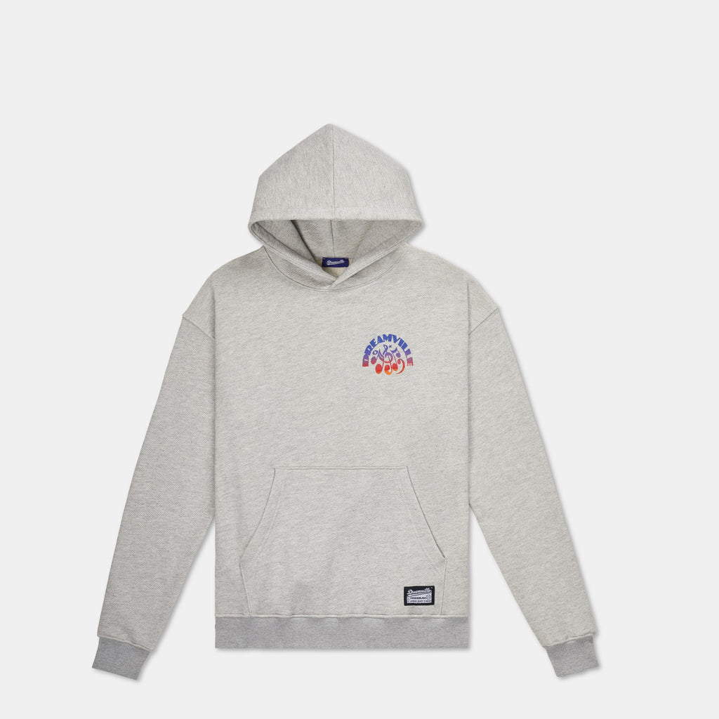 Heather Grey Music Note Hoodie - Sunset Logo – Dreamville Official
