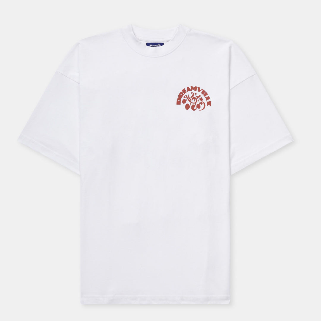 White Music Note Tee – Dreamville Official Store