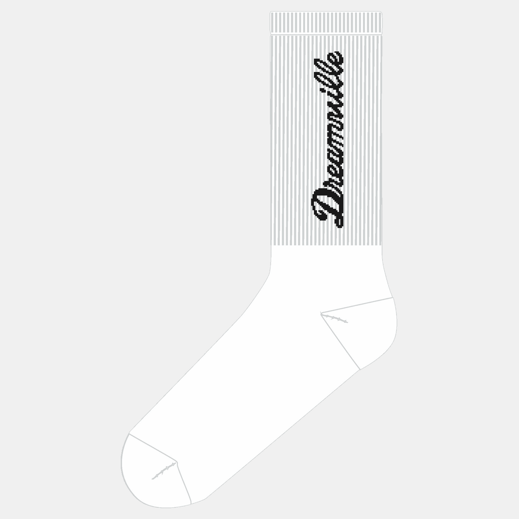 Dreamville Crew Sock - White