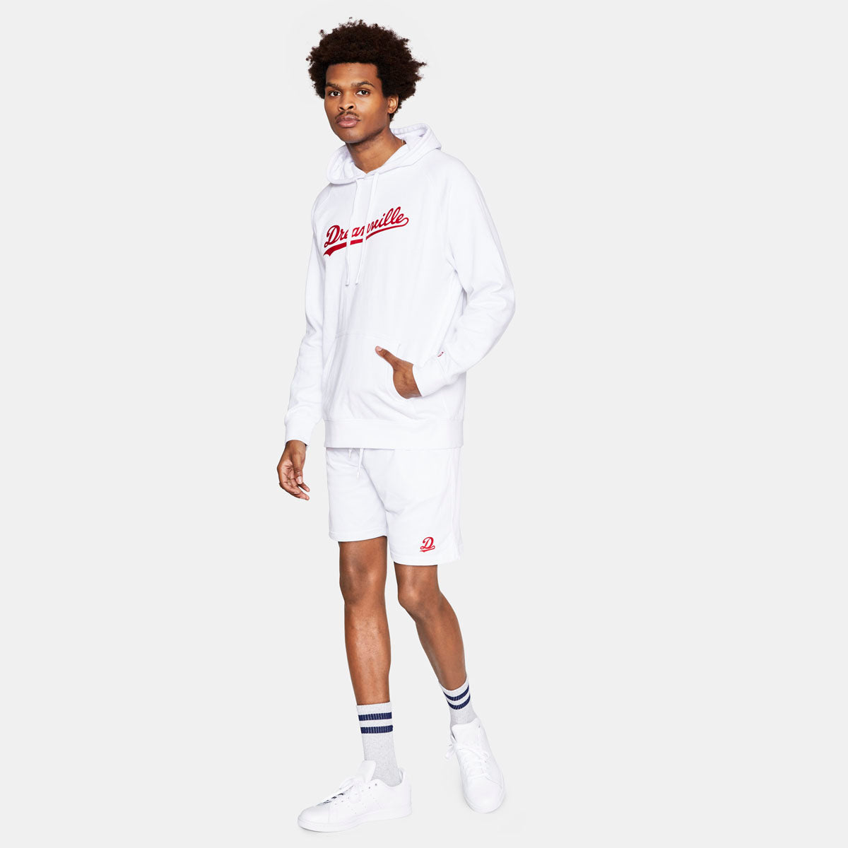 Dreamville Classic Logo Hoodie White/Red – Dreamville Official Store